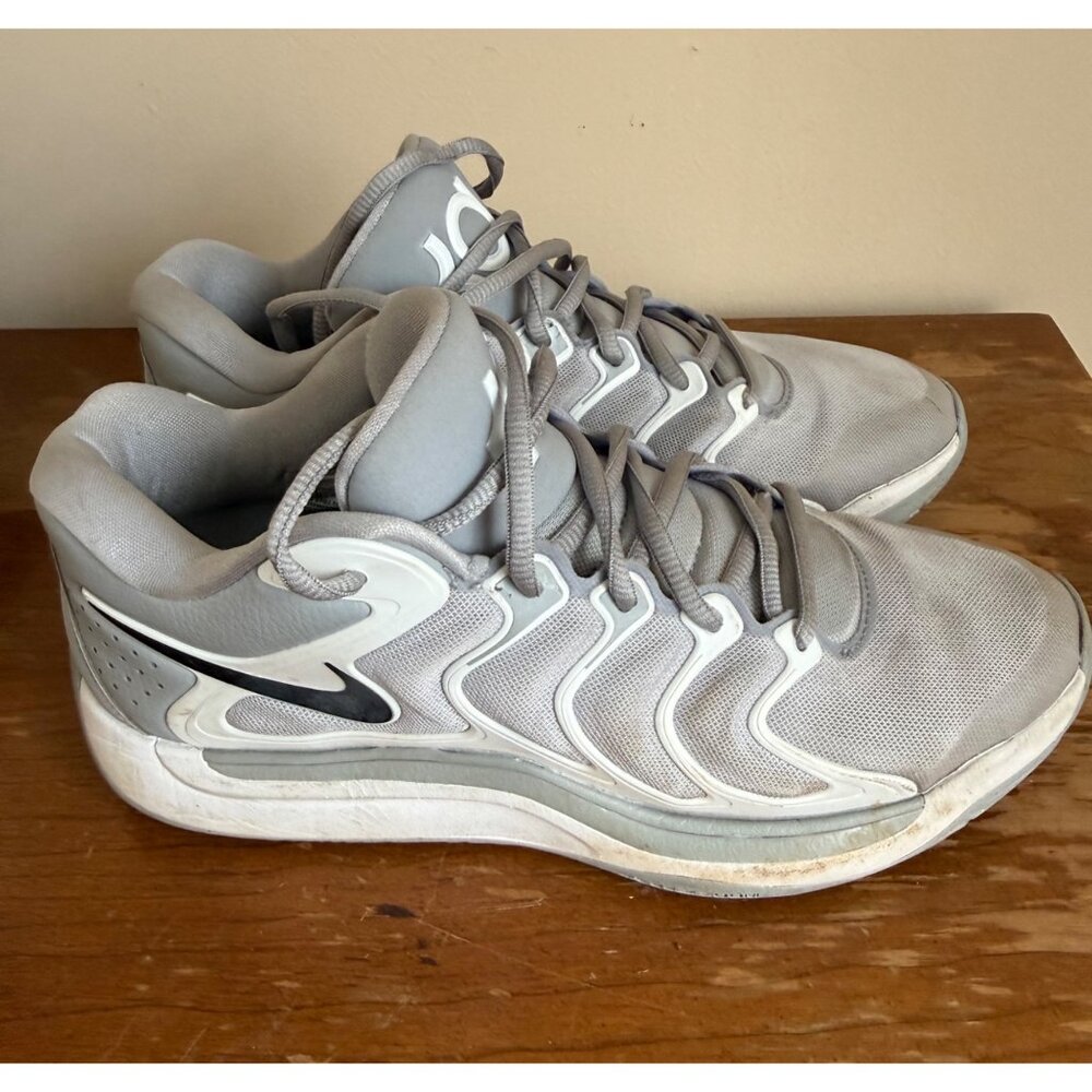 Nike KD17 Wolf Grey Kevin Durant Basketball Sneakers Men's Size 9 - Picture 3 of 6